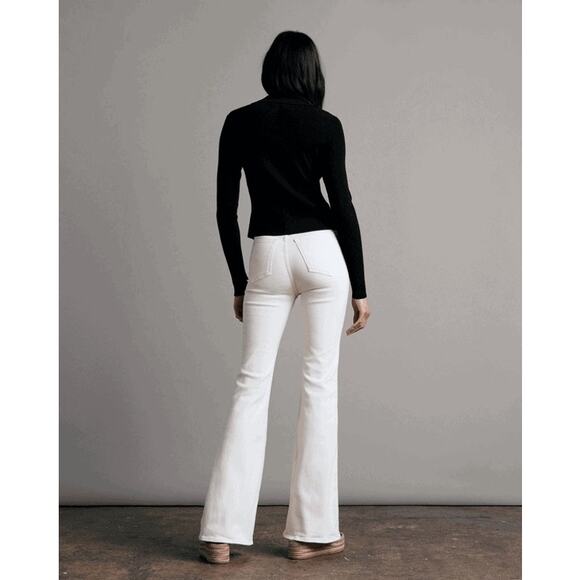 RAG & BONE Casey High Rise Ankle Flare White Size 27 EUC $225 MSRP AW22 - Picture 4 of 9